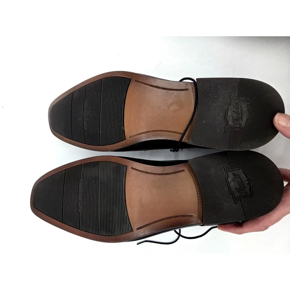 Florsheim Jackson Plain Toe Oxford Dress Shoes 11 Mens LEATHER black